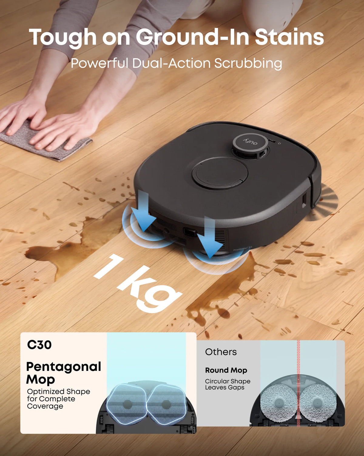 Anker eufy Omni C30 Robot Vacuum and Mop Combo, 35,000 Pa Flagship Suction